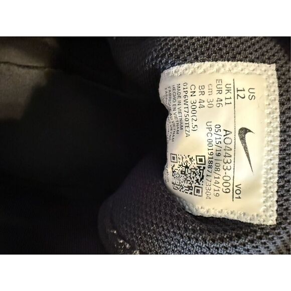 Nike Men's Size 12 Lebron James Witness Athletic Shoe Black Multi Sneaker Gym - Picture 14 of 14